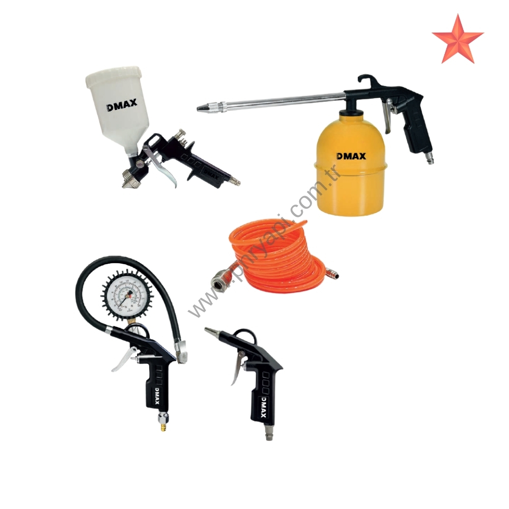 DMAX BOYA VE HAVA TABANCASI SET 5 PARA