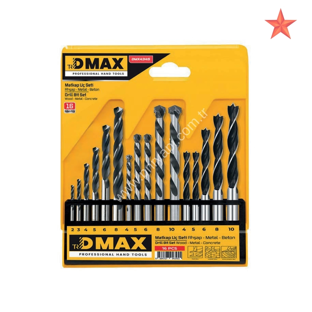DMAX AHAP BETON METAL MATKAP U SET 16 PARA